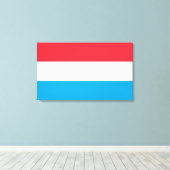 Toile Drapeau du Luxembourg (Insitu (Plancher de Bois))