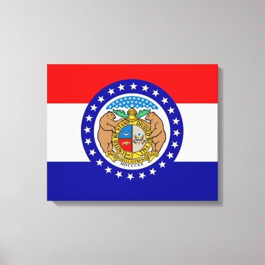 Toile Drapeau du Missouri (Recto)