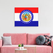 Toile Drapeau du Missouri (Insitu(Salon))