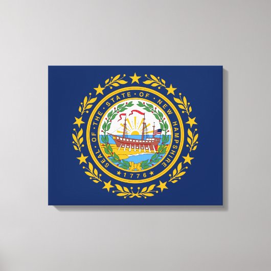 Toile Drapeau du New Hampshire (Recto)