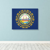 Toile Drapeau du New Hampshire (Insitu (Plancher de Bois))