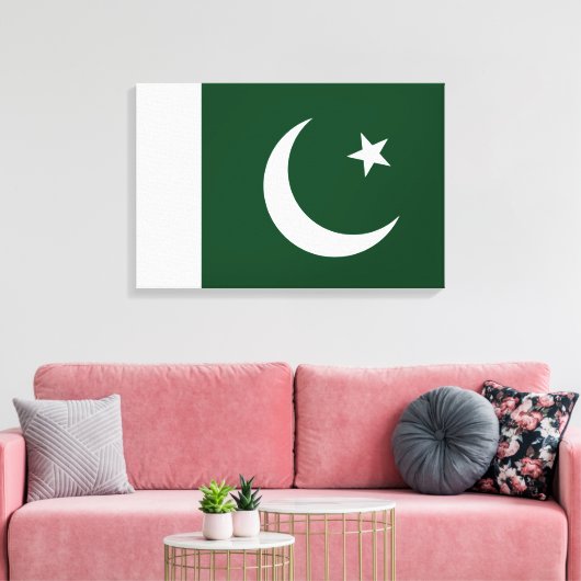 Toile Drapeau du Pakistan (Insitu(Salon))