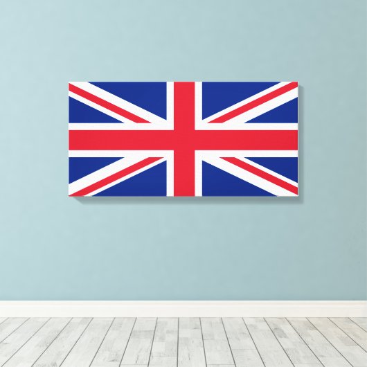 Toile Drapeau du Royaume-Uni (Insitu (Plancher de Bois))