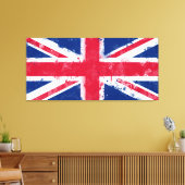 Toile Drapeau du Royaume-Uni ou de l'Union Jack (Insitu(Salon))