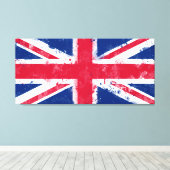 Toile Drapeau du Royaume-Uni ou de l'Union Jack (Insitu (Plancher de Bois))