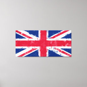 Toile Drapeau du Royaume-Uni ou de l'Union Jack