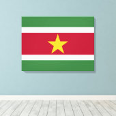 Toile Drapeau du Suriname (Insitu (Plancher de Bois))
