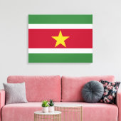 Toile Drapeau du Suriname (Insitu(Salon))