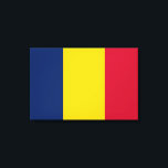 Toile Drapeau du Tchad (pays africain)<br><div class="desc">Ce dessin présente le drapeau national du Tchad (officiellement connu sous le nom de République du Tchad), un pays enclavé du centre-nord de l'Afrique. Le Tchad est bordé par la Libye au nord, le Soudan à l'est, la République Centrafricaine au sud, le Cameroun au sud-ouest, le Nigeria au sud-ouest (au...</div>