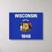Toile Drapeau du Wisconsin (Recto)