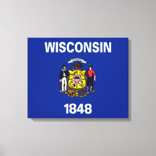 Toile Drapeau du Wisconsin