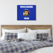 Toile Drapeau du Wisconsin (Insitu(Chambre))