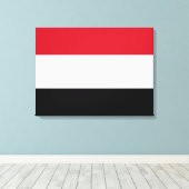 Toile Drapeau du Yémen (Insitu (Plancher de Bois))