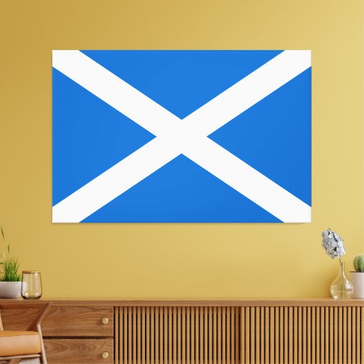 Toile Drapeau écossais Saltire (Insitu(Salon))
