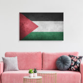 Toile Drapeau en détresse de la Palestine (Insitu(Salon))