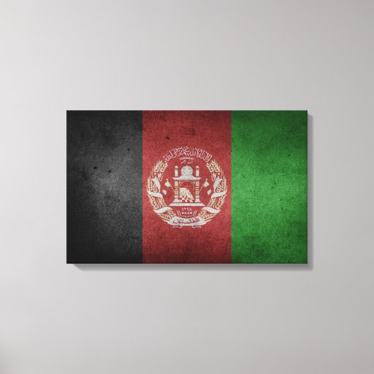 Toile Drapeau en détresse de l'Afghanistan (Recto)