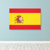 Toile Drapeau espagnol (Espagne) (Insitu (Plancher de Bois))