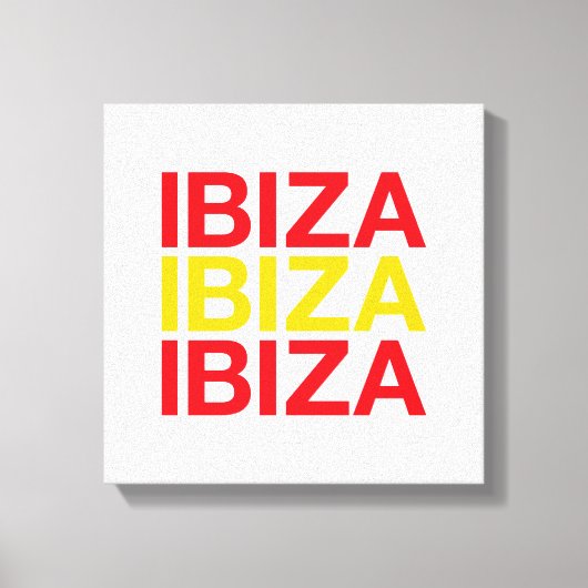 Toile Drapeau espagnol IBIZA (Recto)