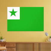 Toile Drapeau Esperanto (Insitu(Salon))