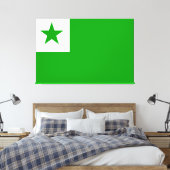 Toile Drapeau Esperanto (Insitu(Chambre))