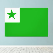 Toile Drapeau Esperanto (Insitu (Plancher de Bois))