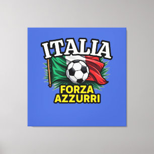 Toile Drapeau Forza Azzurri