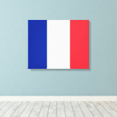 Toile Drapeau français (France) (Insitu (Plancher de Bois))