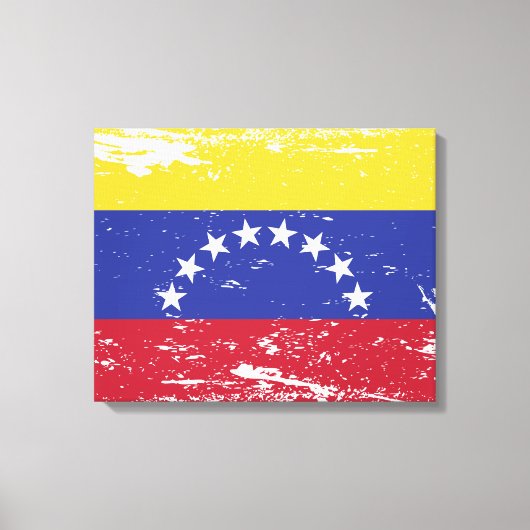 Toile Drapeau Grunge Venezuela (Recto)