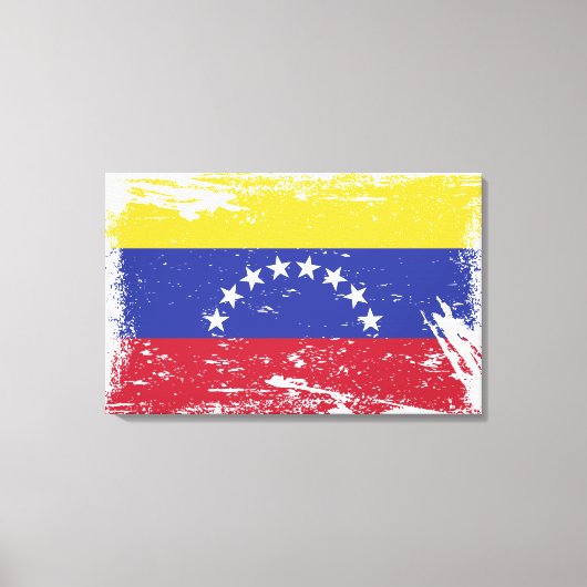 Toile Drapeau Grunge Venezuela (Recto)