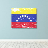 Toile Drapeau Grunge Venezuela (Insitu (Plancher de Bois))