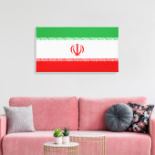 Toile Drapeau iranien (Iran) (Persan) (Insitu(Salon))