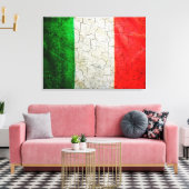 Toile Drapeau italien fissuré (Insitu(Salon))