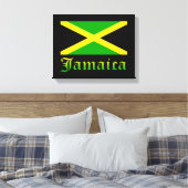 Toile Drapeau jamaïcain, noir, vert et jaune (Insitu(Chambre))