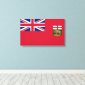 Toile Drapeau Manitoba (Insitu (Plancher de Bois))
