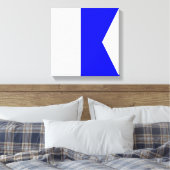 Toile Drapeau Maritime A — Alpha (Insitu(Chambre))