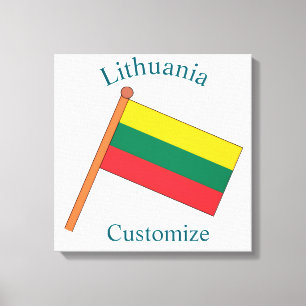 Toile Drapeau national de la Lituanie Thunder_Cove
