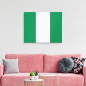 Toile Drapeau nigérian (Insitu(Salon))