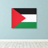 Toile Drapeau palestinien (Palestine) (Insitu (Plancher de Bois))