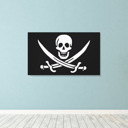 Toile Drapeau pirate (Insitu (Plancher de Bois))