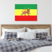 Toile Drapeau rastafarien (Rastafarianisme) (Rasta) (Insitu(Chambre))