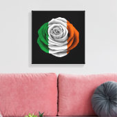 Toile Drapeau Rose irlandais noir (Insitu(Salon))