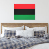 Toile Drapeau Rouge, Noir et Vert (Insitu(Chambre))