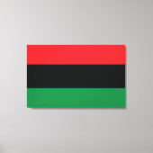 Toile Drapeau rouge, noir et vert (Recto)