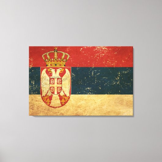 Toile Drapeau Serbie (Recto)