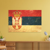 Toile Drapeau Serbie (Insitu(Salon))
