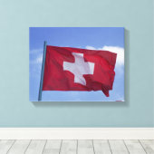 Toile Drapeau suisse RF) (Insitu (Plancher de Bois))
