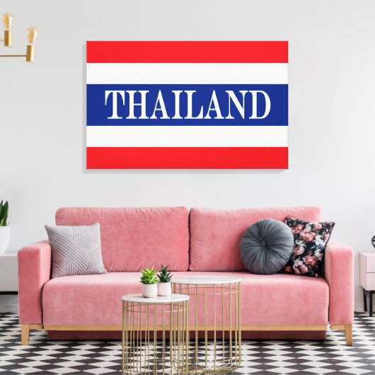 Toile Drapeau thaïlandais (Insitu(Salon))
