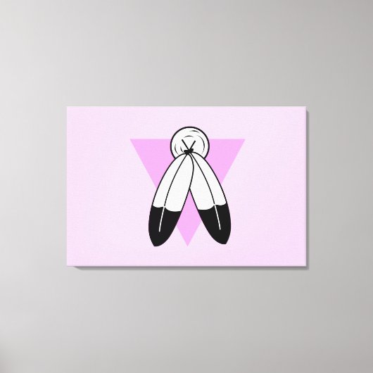 Toile Drapeau Triangle Rose Two-Spirit (Recto)