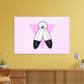 Toile Drapeau Triangle Rose Two-Spirit (Insitu(Salon))