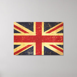 Toile Drapeau Union Jack britannique Vintage